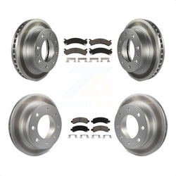 Front Rear Coated Disc Brake Rotors And Ceramic Pads Kit For Chevrolet Express 2500 GMC Savana KGC-101201