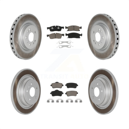 Front Rear Coated Disc Brake Rotors And Ceramic Pads Kit For Mercedes-Benz ML350 GLE350 ML250 GLE300d KGC-101277 by Transit Auto