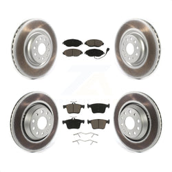Front Rear Coated Disc Brake Rotors And Ceramic Pads Kit For Audi Volkswagen Golf R S3 Q3 Arteon KGC-101323
