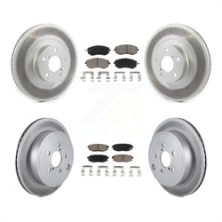 Front Rear Coated Disc Brake Rotors And Ceramic Pads Kit For Toyota 86 KGC-101340