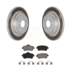 Rear Coated Disc Brake Rotors And Ceramic Pads Kit For Mercedes-Benz ML350 GLE350 ML250 GLE300d KGC-101411