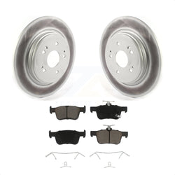 Rear Coated Disc Brake Rotors And Ceramic Pads Kit For 2019-2022 Acura RDX KGC-101422