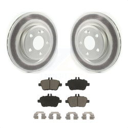 Rear Coated Disc Brake Rotors And Ceramic Pads Kit For Mercedes-Benz GLA250 CLA250 INFINITI QX30 KGC-101434