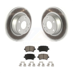 Rear Coated Disc Brake Rotors And Ceramic Pads Kit For Audi TT Quattro With 286mm Diameter Rotor KGC-101437