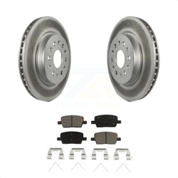 Rear Coated Disc Brake Rotors And Ceramic Pads Kit For Chevrolet Traverse GMC Acadia Cadillac XT5 Buick Enclave Blazer XT6 KGC-101443