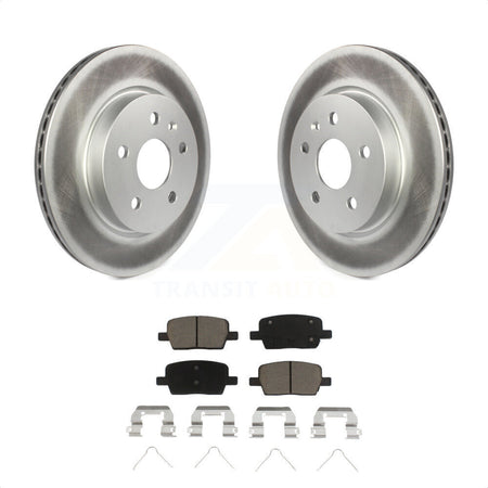 Rear Coated Disc Brake Rotors And Ceramic Pads Kit For Chevrolet Camaro Cadillac CT6 KGC-101455 by Transit Auto