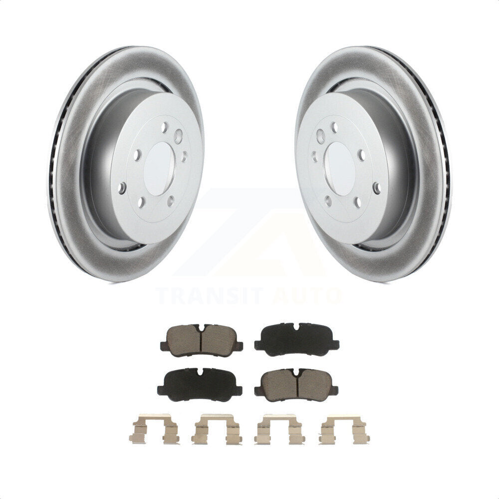 Rear Coated Disc Brake Rotors And Ceramic Pads Kit For Land Rover Range Sport LR4 LR3 KGC-101459 by Transit Auto