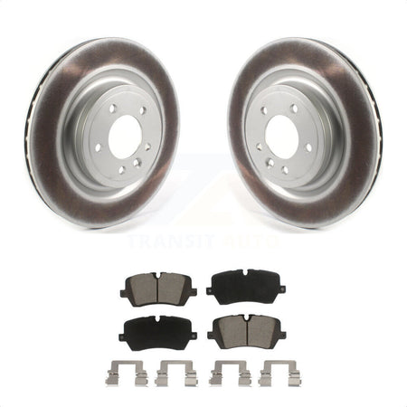 Rear Coated Disc Brake Rotors And Ceramic Pads Kit For Land Rover Range Sport Discovery KGC-101482 by Transit Auto