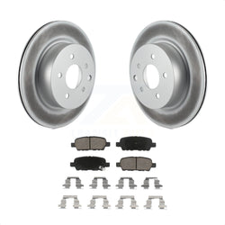 Rear Coated Disc Brake Rotors And Ceramic Pads Kit For Nissan INFINITI Maxima G37 G35 M35 370Z 350Z QX50 EX35 G25 M45 Q40 EX37 Z KGC-101488