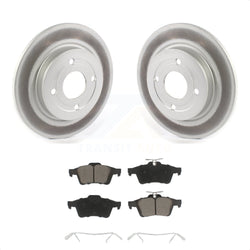 Rear Coated Disc Brake Rotors And Ceramic Pads Kit For Ford EcoSport KGC-101499