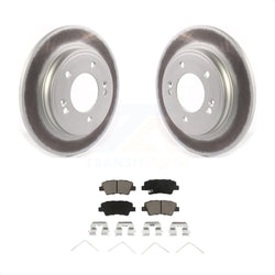Rear Coated Disc Brake Rotors And Ceramic Pads Kit For Hyundai Elantra Kia Niro Ioniq KGC-101509
