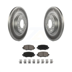 Rear Coated Disc Brake Rotors And Ceramic Pads Kit For Jeep Cherokee Chrysler 200 KGC-101522