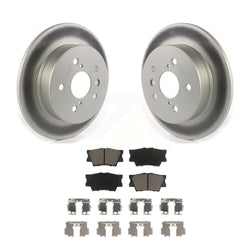 Rear Coated Disc Brake Rotors And Ceramic Pads Kit For Toyota Camry KGC-101531