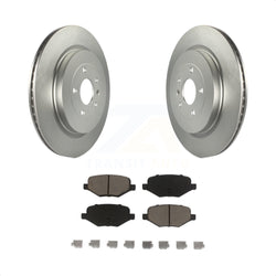 Rear Coated Disc Brake Rotors And Ceramic Pads Kit For Ford Explorer Police Interceptor Utility Lincoln MKS Flex Taurus MKT KGC-101537