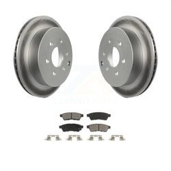 Rear Coated Disc Brake Rotors And Ceramic Pads Kit For Nissan Frontier Xterra Suzuki Equator KGC-101544
