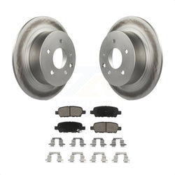 Rear Coated Disc Brake Rotors And Ceramic Pads Kit For Nissan Altima Sentra Maxima Juke KGC-101546