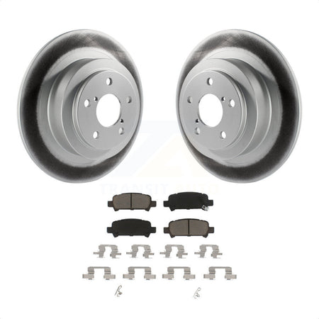 Rear Coated Disc Brake Rotors And Ceramic Pads Kit For Subaru Outback Legacy Baja KGC-101547 by Transit Auto