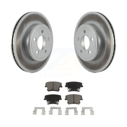 Rear Coated Disc Brake Rotors And Ceramic Pads Kit For Dodge Charger Chrysler 300 Challenger Magnum KGC-101551