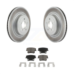Rear Coated Disc Brake Rotors And Ceramic Pads Kit For Dodge Charger Magnum KGC-101555