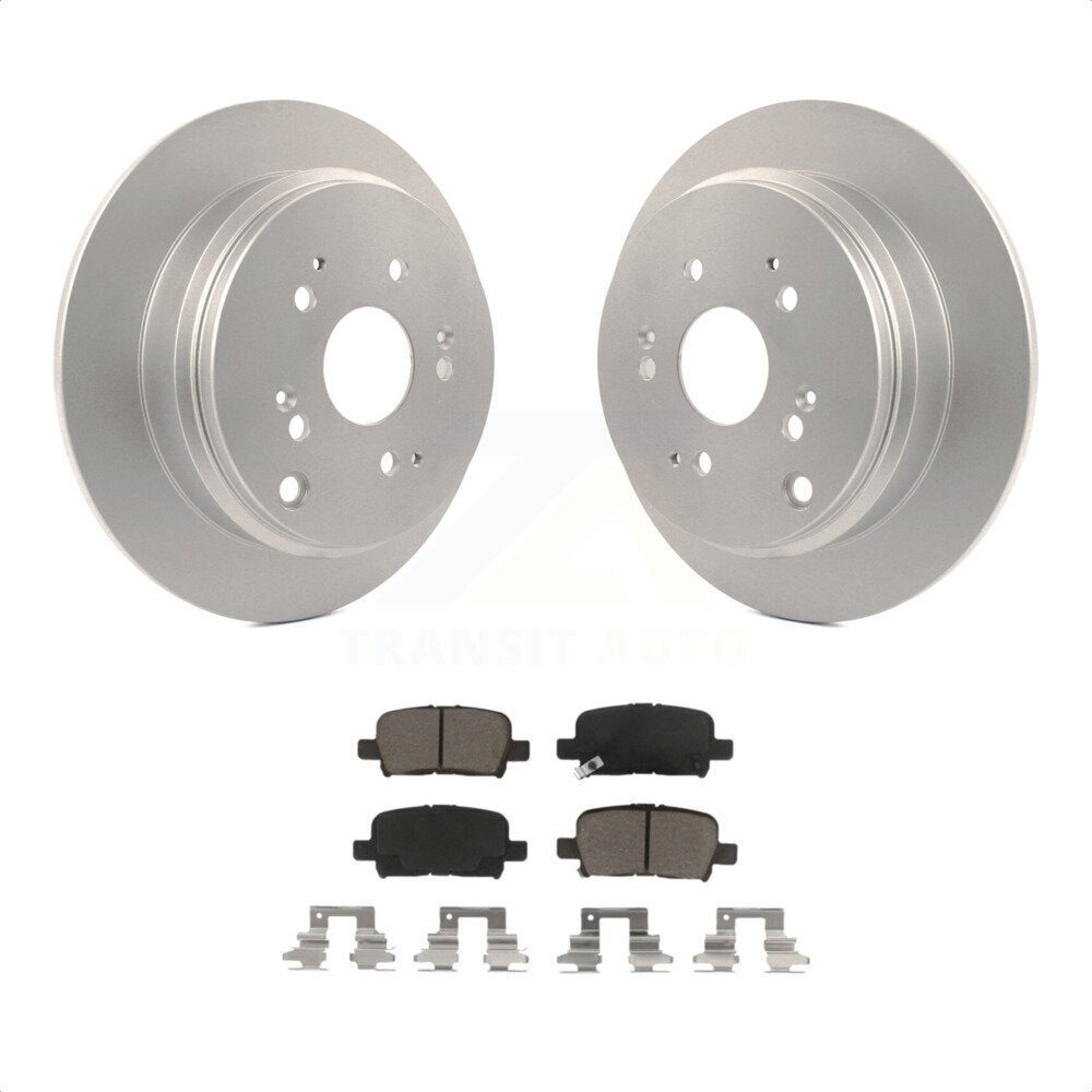 Rear Coated Disc Brake Rotors And Ceramic Pads Kit For 2002-2004 Honda Odyssey KGC-101564 by Transit Auto