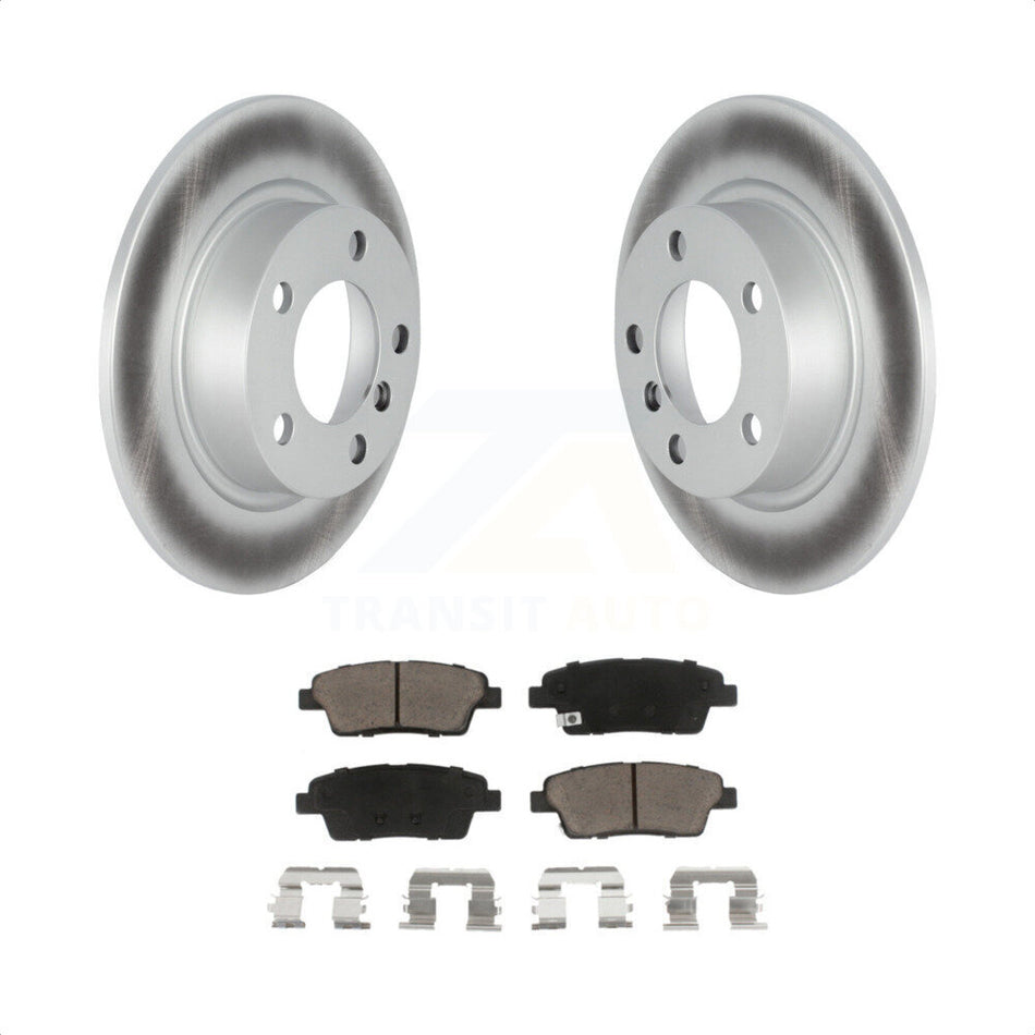 Rear Coated Disc Brake Rotors And Ceramic Pads Kit For Mini Cooper Countryman Paceman KGC-101569 by Transit Auto