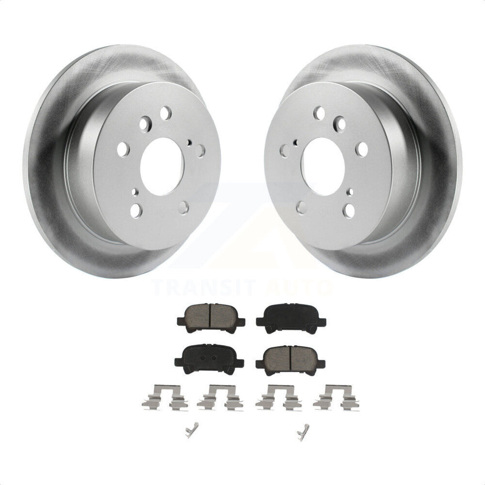 Rear Coated Disc Brake Rotors And Ceramic Pads Kit For Toyota Camry Avalon Solara KGC-101571