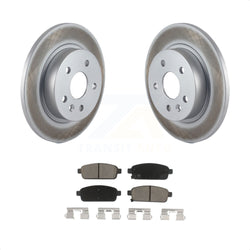 Rear Coated Disc Brake Rotors And Ceramic Pads Kit For Chevrolet Cruze Sonic Buick Encore Trax Limited KGC-101596