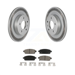 Rear Coated Disc Brake Rotors And Ceramic Pads Kit For Chevrolet Cruze Buick Verano Volt Cascada Cadillac ELR Orlando KGC-101598