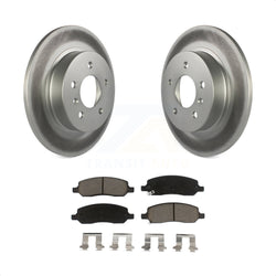 Rear Coated Disc Brake Rotors And Ceramic Pads Kit For 2006-2011 Buick Lucerne Cadillac DTS KGC-101610