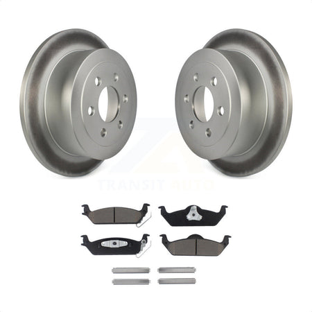 Rear Coated Disc Brake Rotors And Ceramic Pads Kit For 2003-2004 Dodge Dakota KGC-101611 by Transit Auto