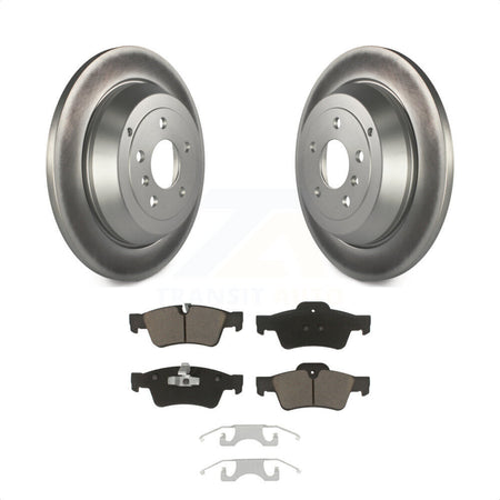 Rear Coated Disc Brake Rotors And Ceramic Pads Kit For Mercedes-Benz ML350 R350 ML500 ML320 R500 R320 ML450 KGC-101616 by Transit Auto