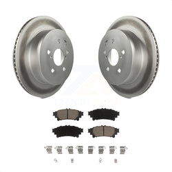 Rear Coated Disc Brake Rotors And Ceramic Pads Kit For Lexus IS250 IS350 KGC-101623