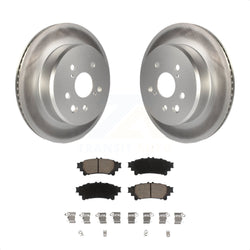 Rear Coated Disc Brake Rotors And Ceramic Pads Kit For Lexus GS350 IS300 IS200t IS350 RC350 RC300 RC200t GS300 GS200t GS450h KGC-101624