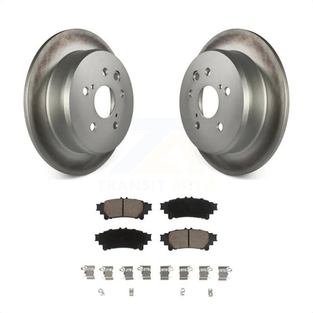 Rear Coated Disc Brake Rotors And Ceramic Pads Kit For Lexus IS250 KGC-101625 by Transit Auto