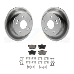 Rear Coated Disc Brake Rotors And Ceramic Pads Kit For Honda Accord Civic Acura RSX Integra KGC-101630