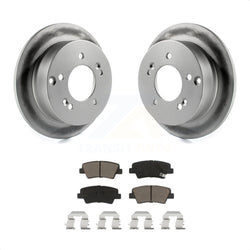 Rear Coated Disc Brake Rotors And Ceramic Pads Kit For Hyundai Sonata 2.4L KGC-101634