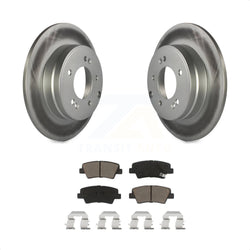 Rear Coated Disc Brake Rotors And Ceramic Pads Kit For Hyundai Sonata Kia Optima Azera KGC-101635