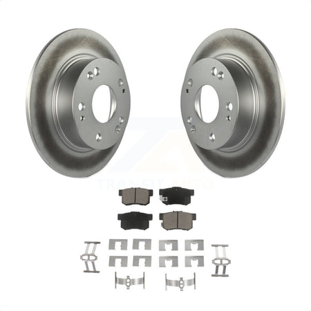 Rear Coated Disc Brake Rotors And Ceramic Pads Kit For Honda Accord Acura TSX KGC-101639 by Transit Auto