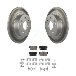 Rear Coated Disc Brake Rotors And Ceramic Pads Kit For Honda Accord Acura ILX KGC-101640