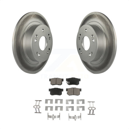 Rear Coated Disc Brake Rotors And Ceramic Pads Kit For Honda Accord Acura ILX KGC-101640 by Transit Auto