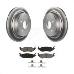 Rear Coated Disc Brake Rotors And Ceramic Pads Kit For Ram 1500 Dodge Durango Classic Chrysler Aspen KGC-101656