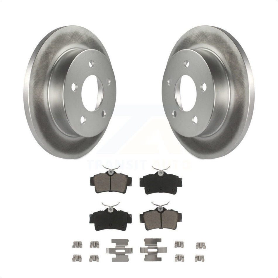 Rear Coated Disc Brake Rotors And Ceramic Pads Kit For Ford Mustang KGC-101662 by Transit Auto