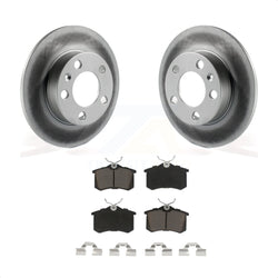 Rear Coated Disc Brake Rotors And Ceramic Pads Kit For 2007-2010 Volkswagen Beetle KGC-101667