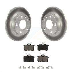 Rear Coated Disc Brake Rotors And Ceramic Pads Kit For Audi A4 Quattro With 245mm Diameter Rotor KGC-101671