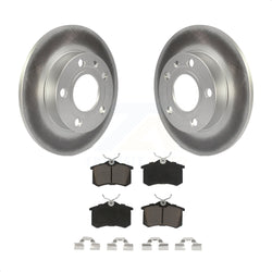 Rear Coated Disc Brake Rotors And Ceramic Pads Kit For Audi A4 S4 KGC-101672