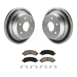 Rear Coated Disc Brake Rotors And Ceramic Pads Kit For 2002-2002 Chevrolet Suburban 1500 Avalanche KGC-101682