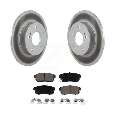 Rear Coated Disc Brake Rotors And Ceramic Pads Kit For Nissan Maxima INFINITI I35 I30 KGC-101714 by Transit Auto