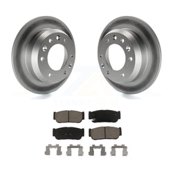 Rear Coated Disc Brake Rotors And Ceramic Pads Kit For Kia Sedona Hyundai Entourage To 04/27/06 KGC-101719
