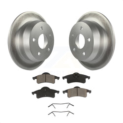 Rear Coated Disc Brake Rotors And Ceramic Pads Kit For 1999-2004 Jeep Grand Cherokee KGC-101724