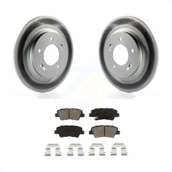 Rear Coated Disc Brake Rotors And Ceramic Pads Kit For Kia Optima Hyundai Sonata Soul EV KGC-101727